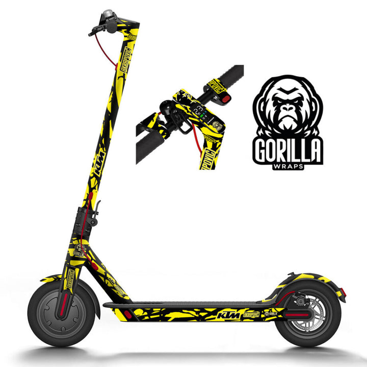 Vinilo para Xiaomi M365, 1S, PRO, PRO 2, MI3 KTM – Fluor – Completo 20 pegatinas