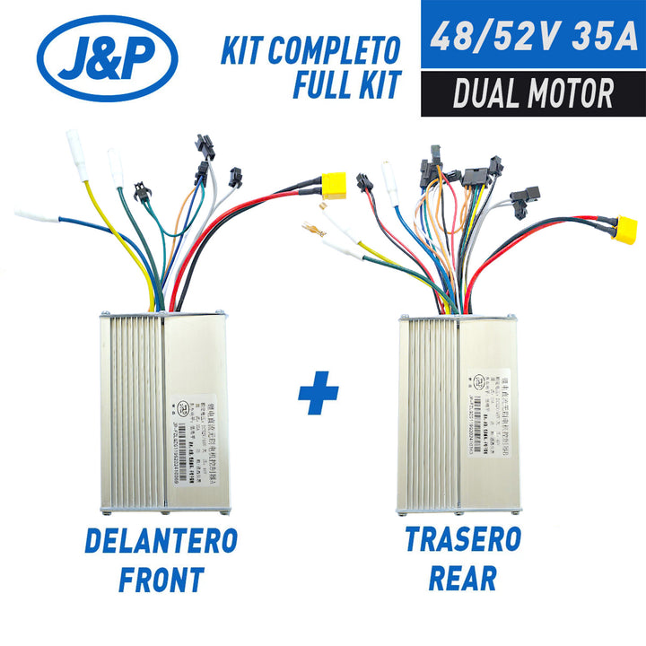 KIT Controladora JP 48/52V 35A – (Delantero + Trasero) [JP]