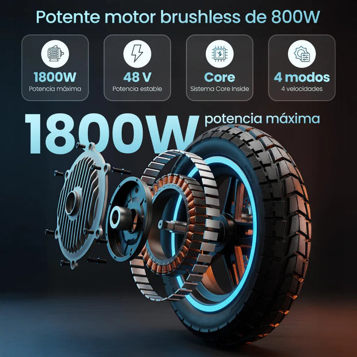 Patinete Eléctrico Smartgyro Rockway GT Homologado DGT | 1800W 60 km